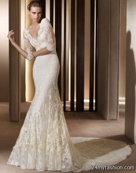Vintage lace wedding gowns 2018-2019