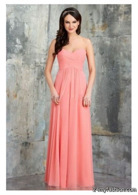 Watermelon bridesmaid dresses 2018-2019