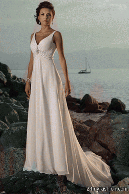 Wedding dresses for beach weddings 2018-2019