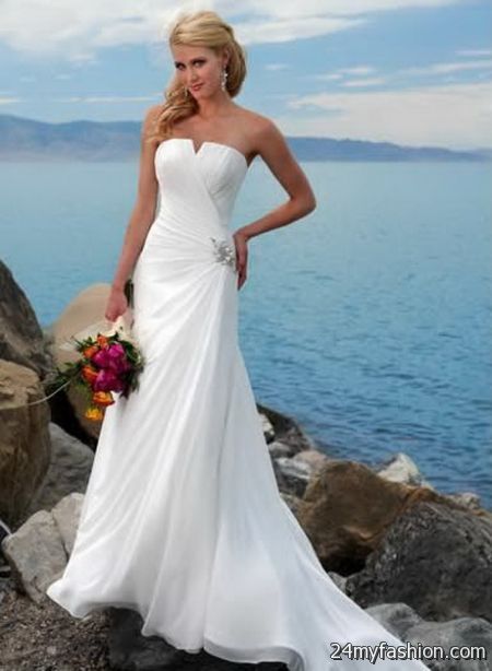 Wedding dresses for the beach 2018-2019