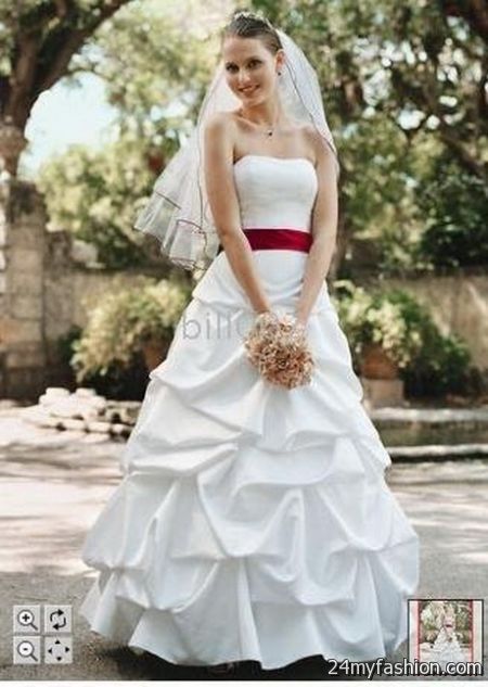 Wedding gowns with color accents 2018-2019