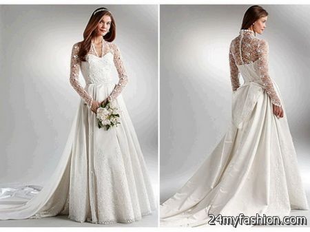Wedding gowns with lace 2018-2019