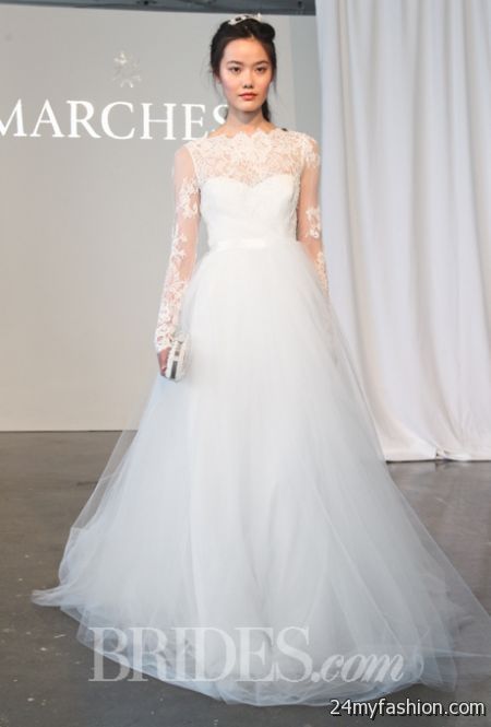 Wedding gowns with sleeves 2018-2019