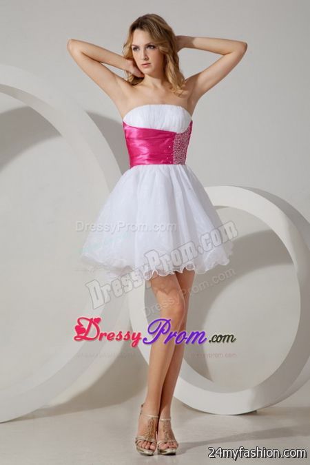 White and pink dress 2018-2019