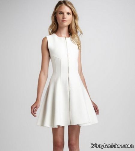 White casual dresses 2018-2019