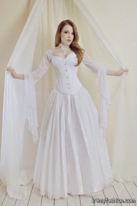 White corset dress 2018-2019