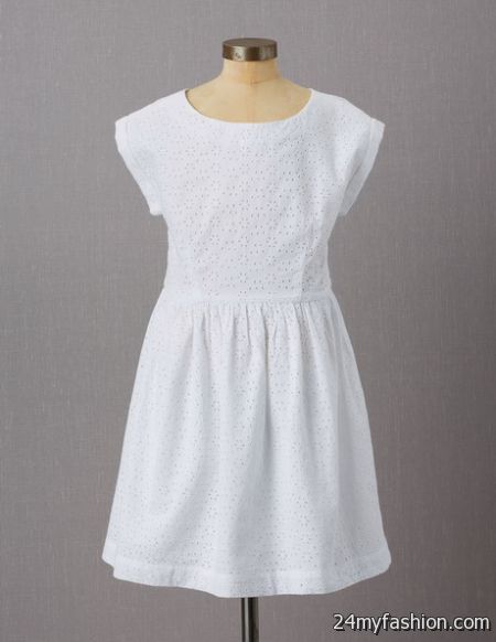 White cotton dresses 2018-2019