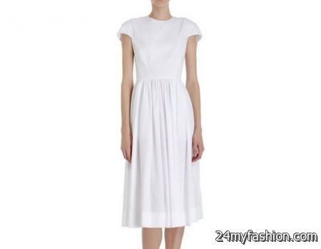 White cotton dresses 2018-2019