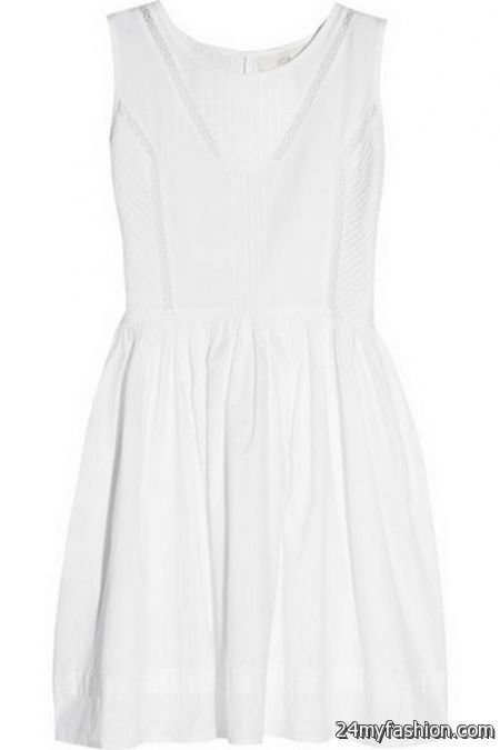 White cotton summer dresses 2018-2019