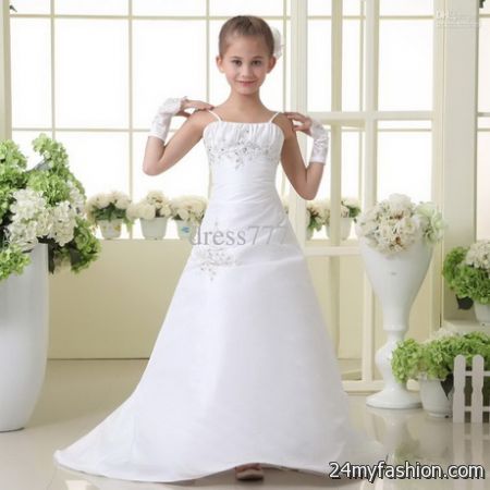 White dresses for kids 2018-2019