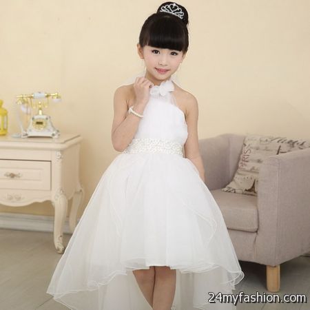 White dresses for kids 2018-2019