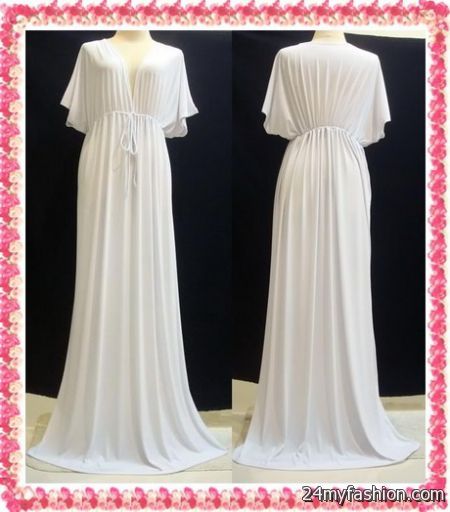 White kimono dress 2018-2019