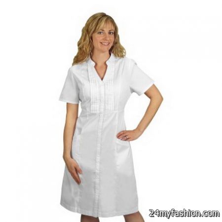 White nurse dress 2018-2019