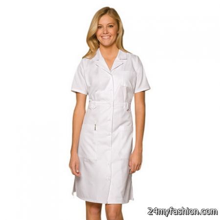 White nurse dress 2018-2019