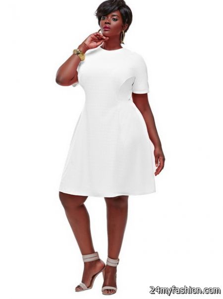 White plus size dresses 2018-2019