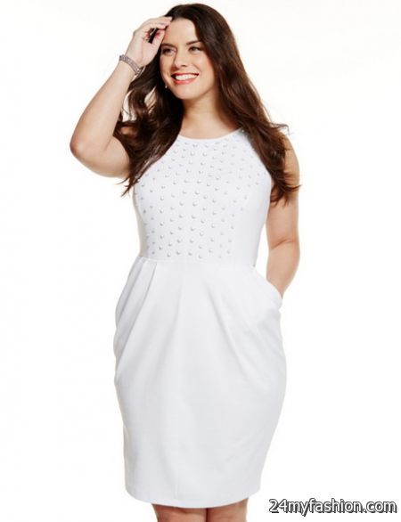 White plus size dresses 2018-2019