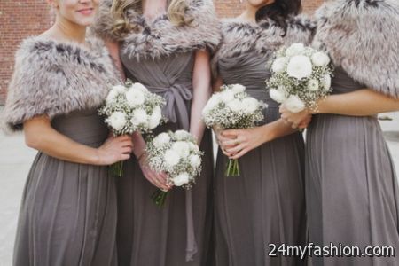 Winter bridesmaid dresses 2018-2019
