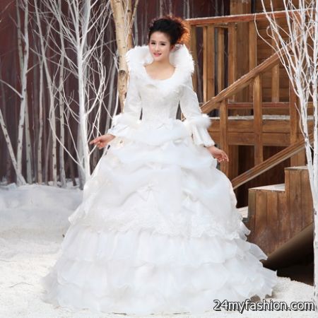 Winter wedding gowns 2018-2019