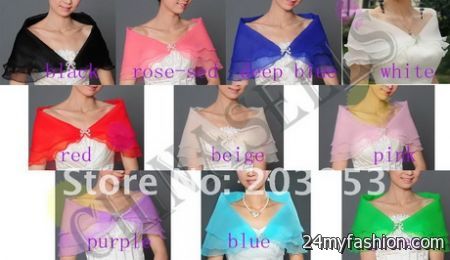 Wraps and shawls for evening dresses 2018-2019