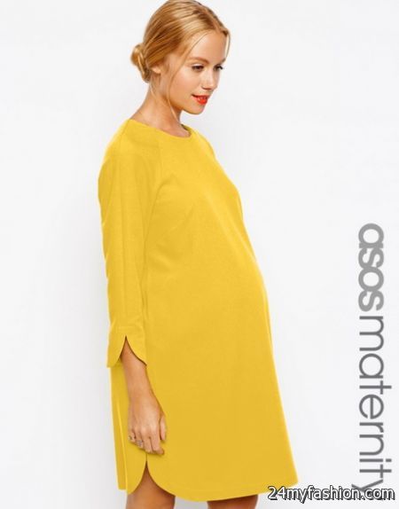Yellow maternity dress 2018-2019