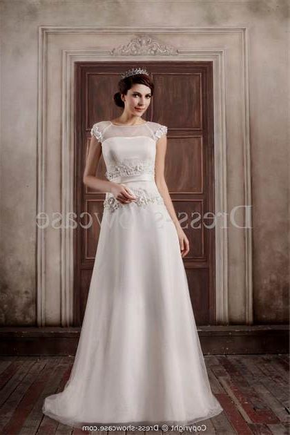 a line wedding dresses with sleeves 2018/2019
