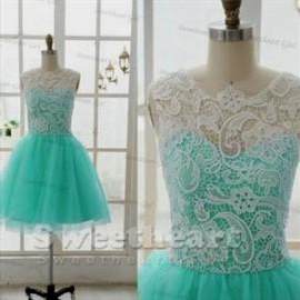 aqua blue lace bridesmaid dresses 2018/2019