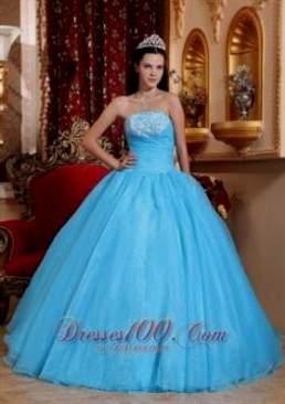baby blue quinceanera puffy dresses 2018/2019
