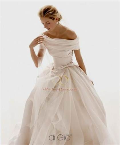 ball gown wedding dresses with off the shoulder sleeves 2018-2019