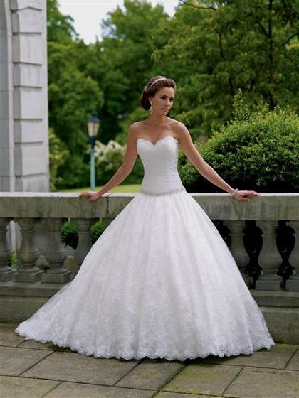 beaded and lace ball gown wedding dresses 2018/2019