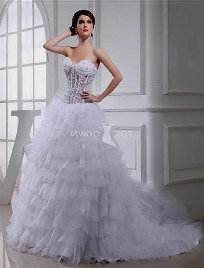 beaded and lace ball gown wedding dresses 2018/2019