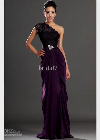 black and purple lace wedding dresses 2018/2019