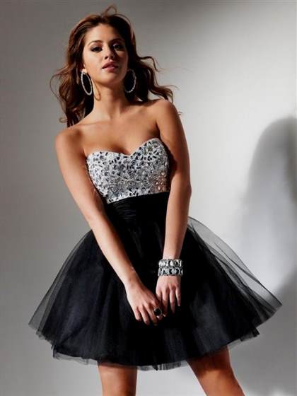 black and silver homecoming dress 2018-2019