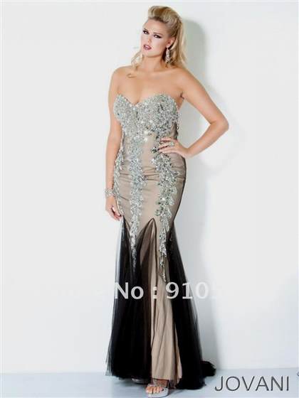 black and silver sweetheart prom dresses 2018/2019
