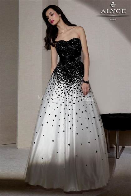 black and white ball gowns for prom 2018/2019