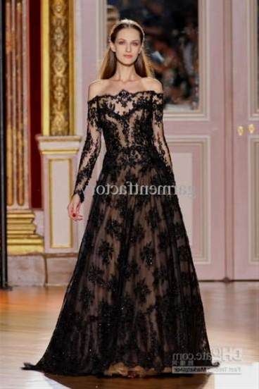 black couture evening gowns 2018/2019
