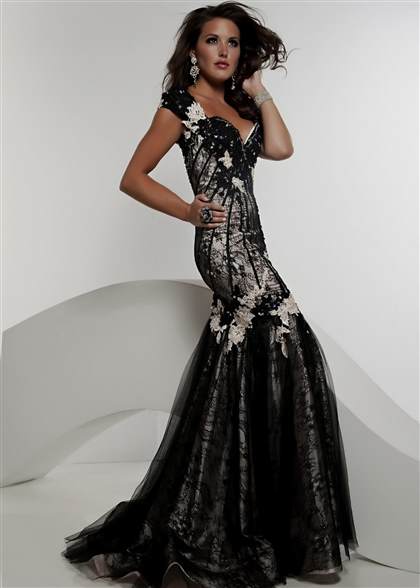 black prom dresses lace 2018-2019