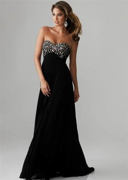 black strapless prom dress 2018-2019