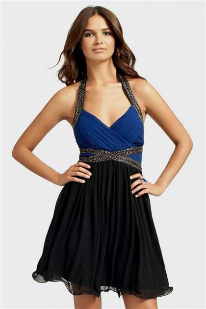 blue and black prom dress 2018-2019
