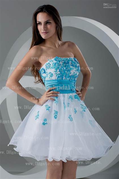 blue and white homecoming dresses 2018/2019
