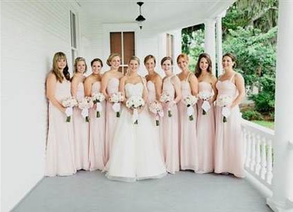 blush bridesmaid dresses 2018-2019