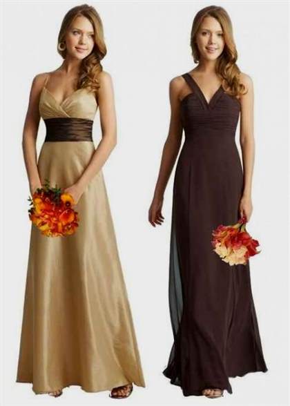 brown bridesmaid dresses 2018/2019