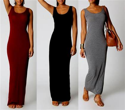 casual long sleeve fitted maxi dress 2018/2019