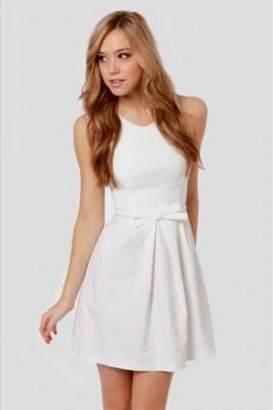 casual white dresses for juniors 2018-2019