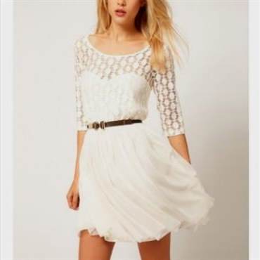 casual white lace dress 2018/2019