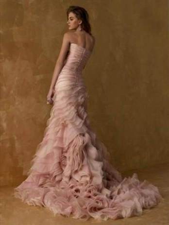champagne pink wedding dress 2018/2019