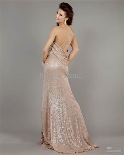 champagne sequin gown 2018/2019