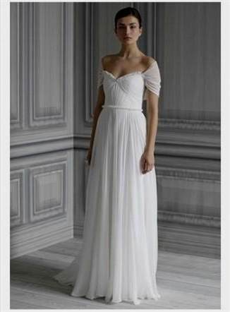 chiffon wedding dresses with sleeves 2018/2019