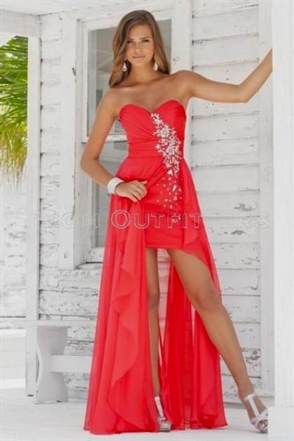 coral high low homecoming dresses 2018/2019