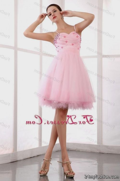 cute pink dresses for juniors 2018-2019