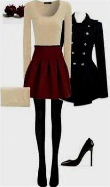 cute winter dressy outfits 2018-2019